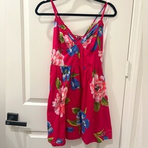 🦃Y2K Vintage Hollister Red Floral Dress